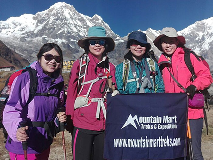 Annapurna Base Camp  4,130m/13,550ft
