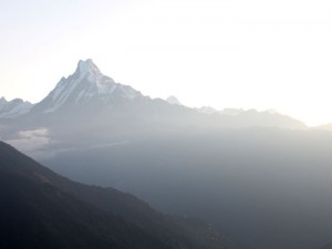 Silhouette of the Annapurna Range