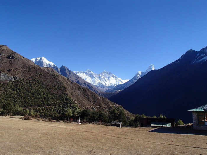 Everest View from Khumjung Sherpa Village 