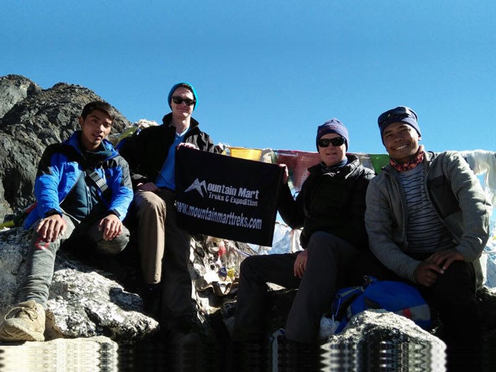 Nangkartshang summit in Dingboche