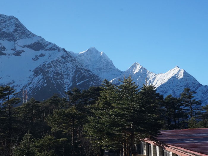 View of Himalayas before Everest Base Camp