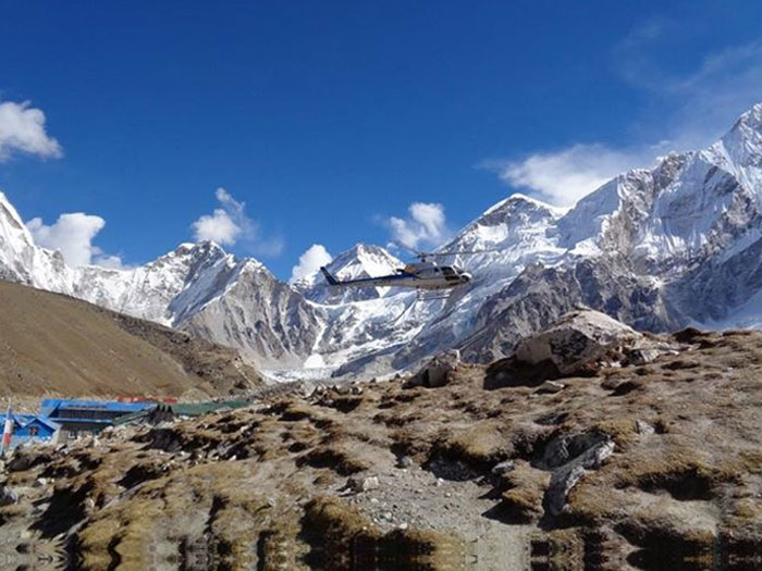 Helicopter to Everest Base Camp
