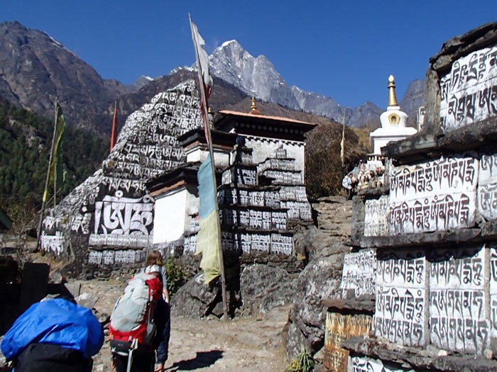 Tibetan Chorten in EBC Trek