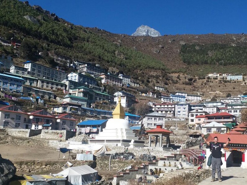 The famous Namche Bazzar 